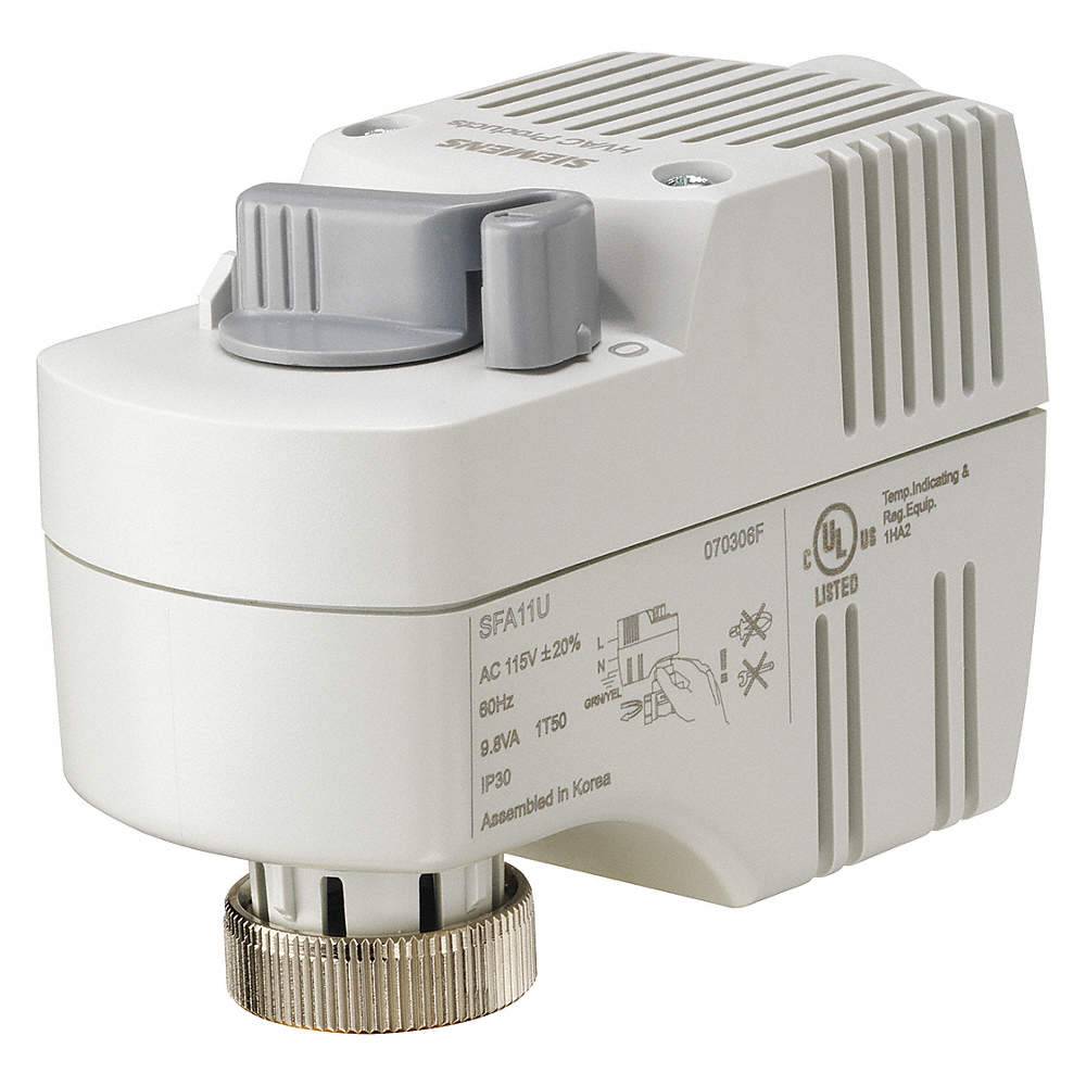 Siemens SFP71U SIEMENS ACTUATOR 24V NO 2-POS SR ZONE VALVE 2 POSITION SPRING RETURN FAIL SAFE NORMALLY OPEN 